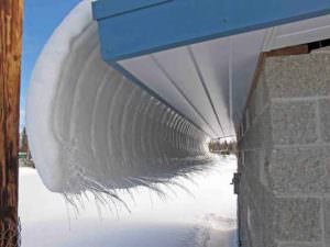 Snow on roof